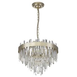 Citilux Лаура CL301262 Люстра хрустальная подвесная Шампань