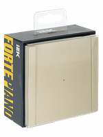 FORTE&PIANO Выключатель 1-клавишный проходной с индикацией 10А FP404 ваниль IEK