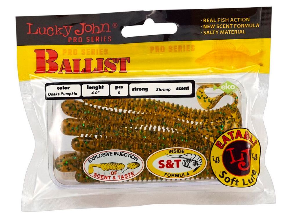 Мягкая приманка Lucky John BALLIST 4.0in (102 мм), цвет PA19 6шт/уп