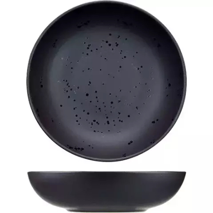 Тарелка глубокая (Шала) «Оникс» керамика 2л D=27см черный