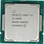 Процессор Intel Core i3-10100 3,6GHz (4,3GHz) 6Mb 4/8 Core Comet Lake UHD 630 65W FCLGA1200 Tray