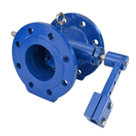 Swing check valve Elephant VCD1313E-F body material - cast iron GGG50, seal - EPDM, disc - cast iron GGG50, flanged, with swashplate and counterweight