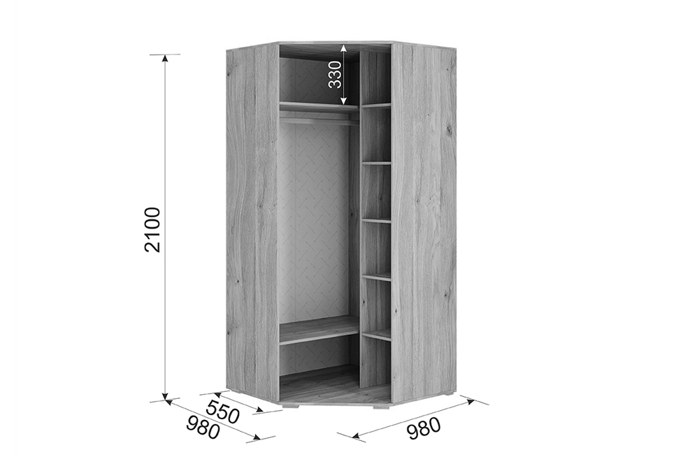 Модерн Шкаф угловой 06.01