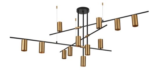 9001-DW/12 BLACK+BRASS (1) Светильник (NW)