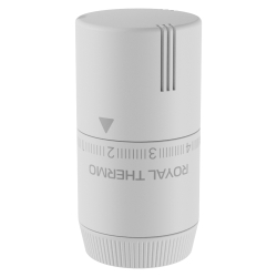 Термоголовка жидкостная Royal Thermo Design М30х1,5 (белый soft touch)