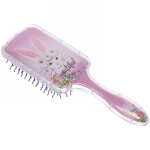 Расческа массажная детская «Animals», Зайчишка, микс 2 цвета, на подвесе, 20*6см