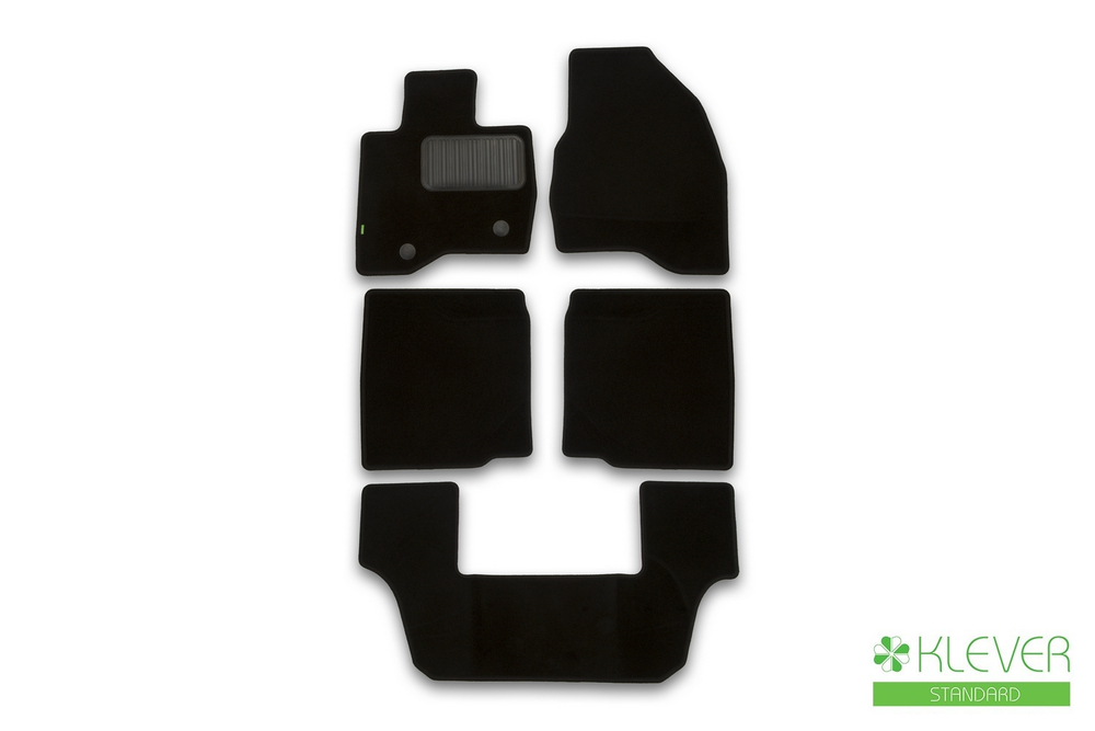 Коврики в салон для FORD Explorer, 2015-2017, 2017-2019, кроссовер, 5 шт. (текстиль) KLEVER021670101210KH