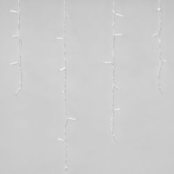 ULD-B3010-200-TWK WARMWHITE IP67 Бахрома светодиодная с эффектом мерцания. 3м. Соединяемая. 200 светодиодов. Теплый белый свет. Провод белый. TM Uniel.