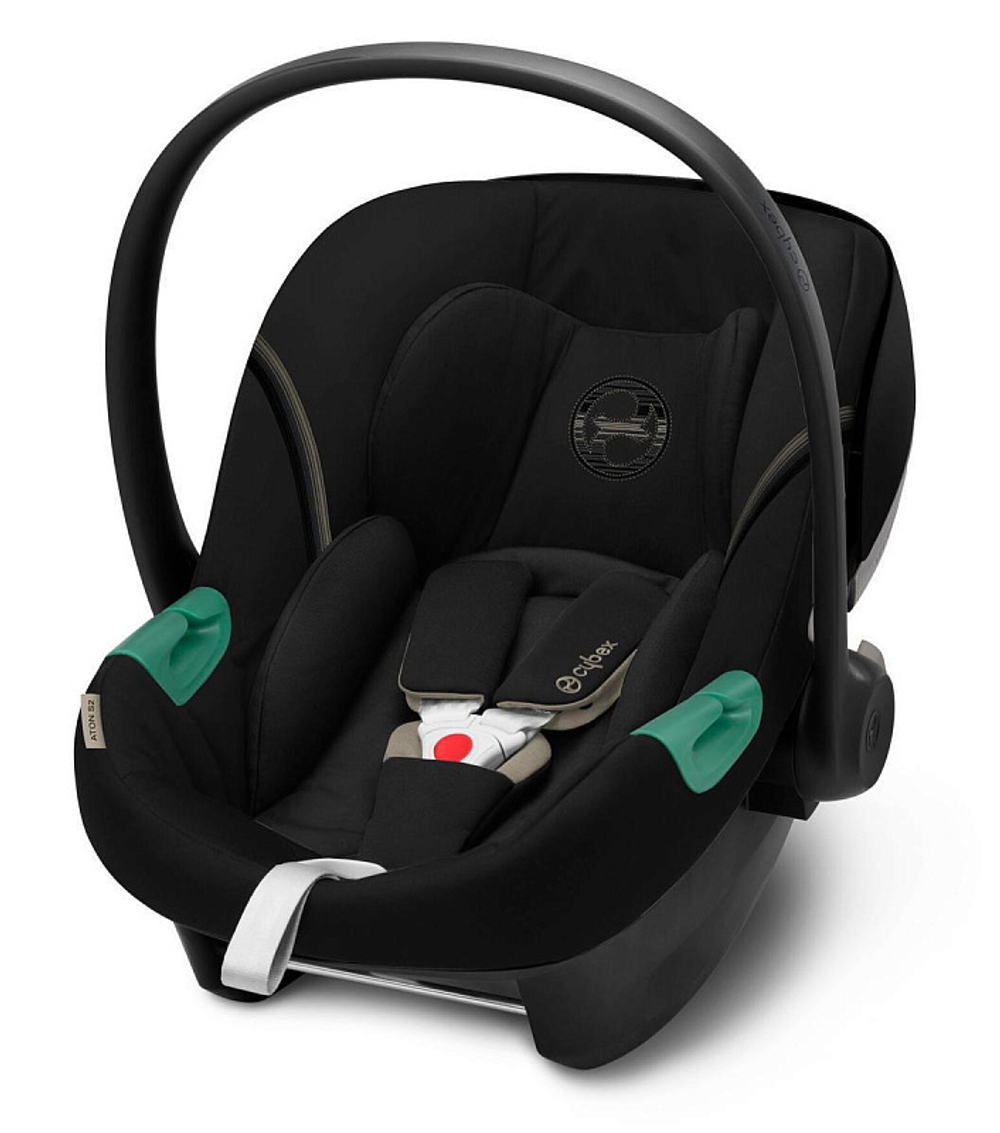 Коляска 3 в 1 Cybex Priam IV Matt Black complete и автокресло Aton S2 i-Size Moon Black Cozy Beige