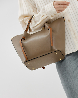 Сумка 525 03 тауп темный/рыжий