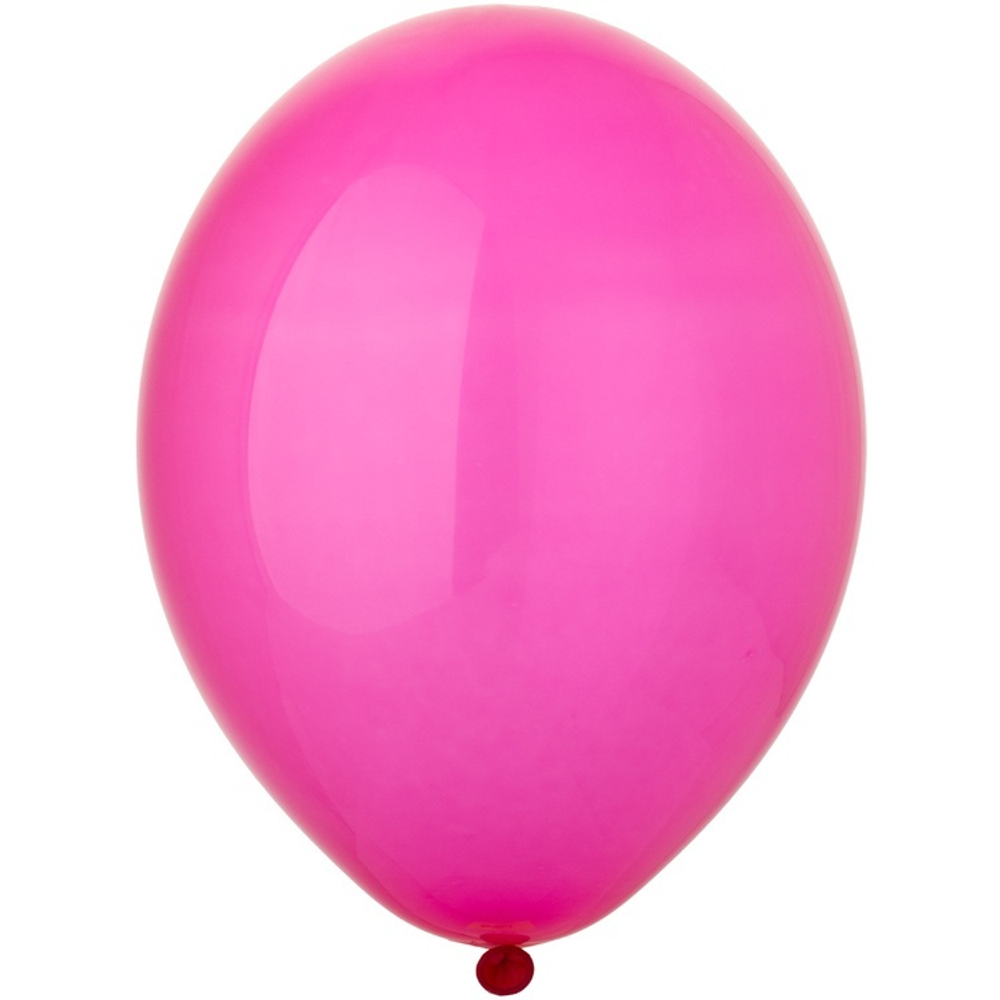 Латексный шар прозрачный с ярким оттенком, 36 см