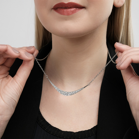 "Эдж" колье  из коллекции "Lance" от Jenavi с замком карабин