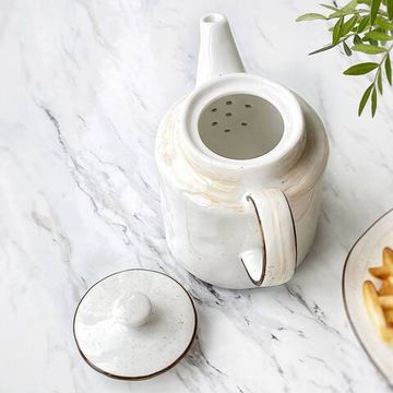 Чайник Latte 1 л, ручная работа, фарфор