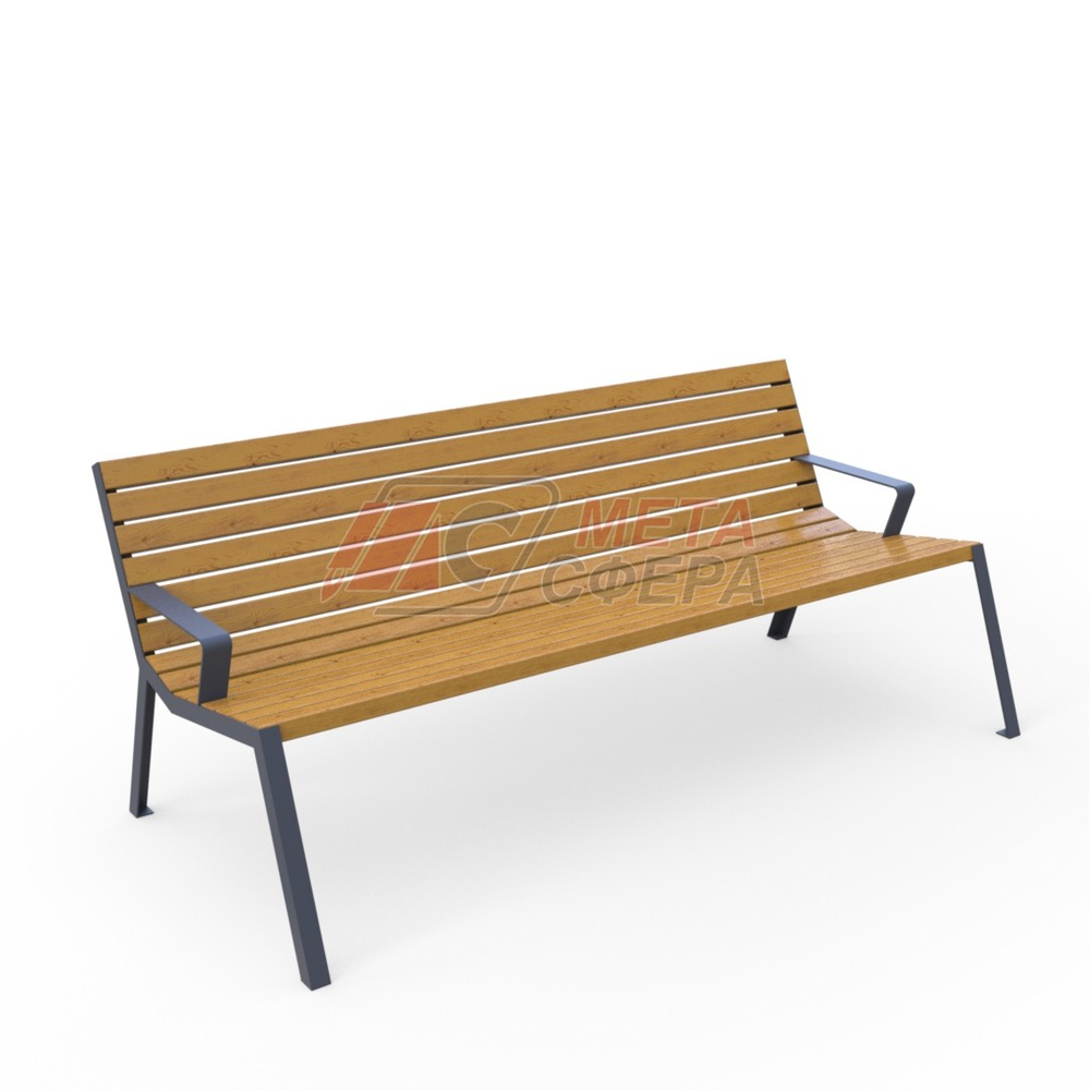 Скамейка Брюссель с подлокотниками