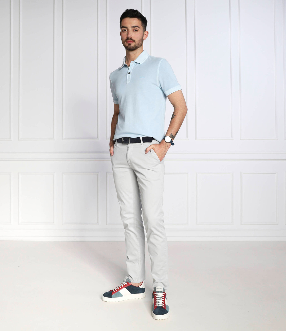 Поло Prime BOSS ORANGE - голубой(50468576)