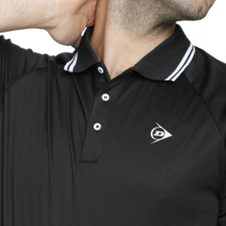 Мужское теннисное поло Dunlop Polo Men - Black, White