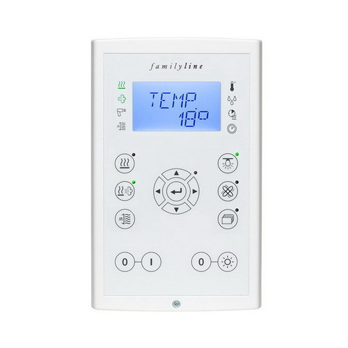 Пульт управления Fasel familyline 3400 DESIGN (для саун с парогенератором + инфра)