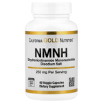California Gold Nutrition, NMNH, 250 мг, 60 растительных капсул