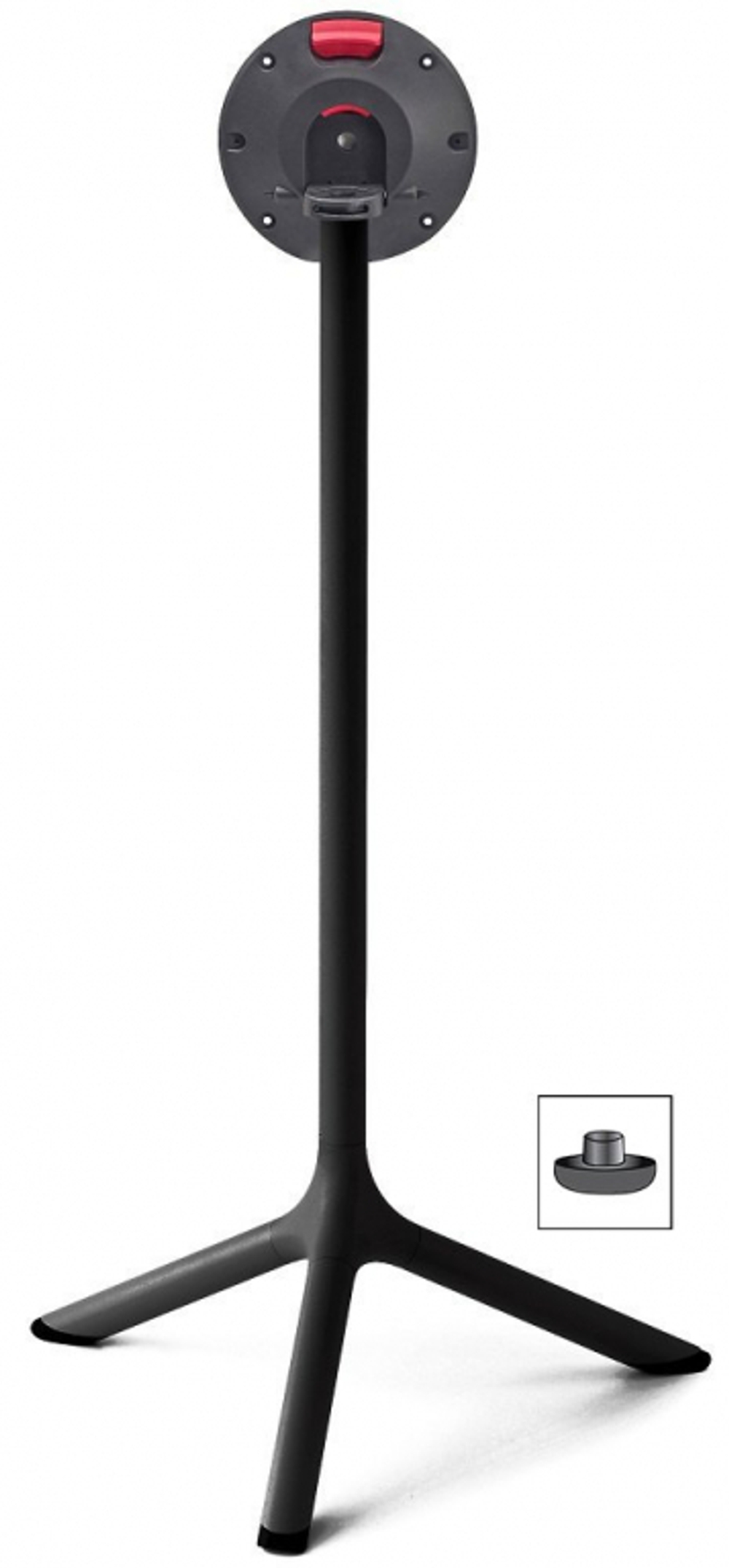 Стол ламинированный барный складной Scab Design Tripe Folding, черный, состаренный серый дуб