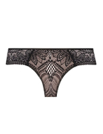 Кружевные стринги Mefemi DESIRE Stringi черный