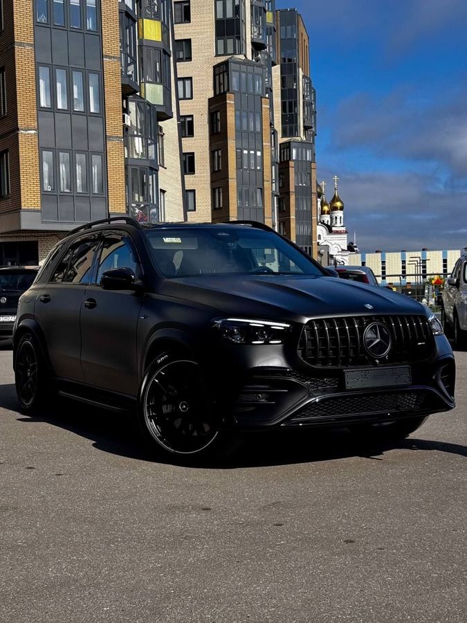Mercedes-Benz GLE 53 AMG оклейка в полиуретановую пленку Carbins PPF Black Obsidian MSG-A01OBS ❤️😊