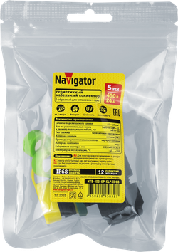 Коннектор Navigator 95 832 NTB-I03-5P-SLP-IP68 I-образный 5PIN