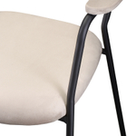 Стул Bergenson Bjorn Eirill, велюр, серо-бежевый