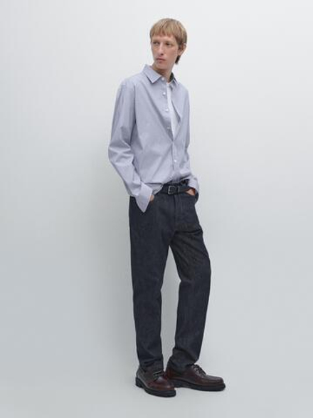 Massimo Dutti Зауженные джинсы, темно-синий