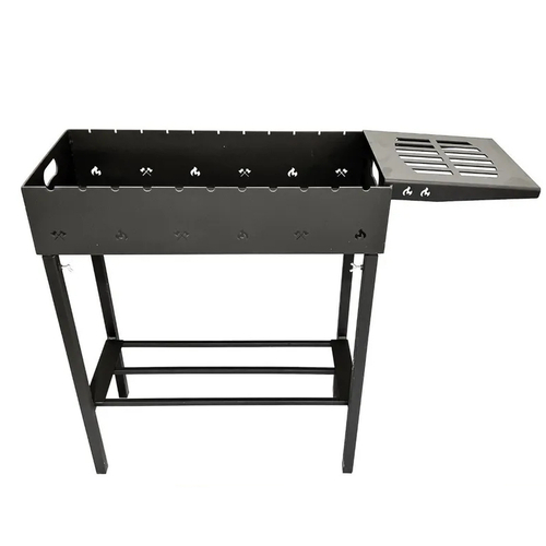 Мангал "Атлант" 700х310х4 мм с дровником и полкой