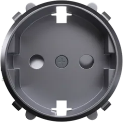Donel D16 Сталь Накладка для розетки Schuko с заземлением, со шторками 16A 250 В~