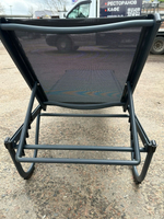 Шезлонг-лежак металлический Theumbrela Semsiye Evi Ankara, антрацит