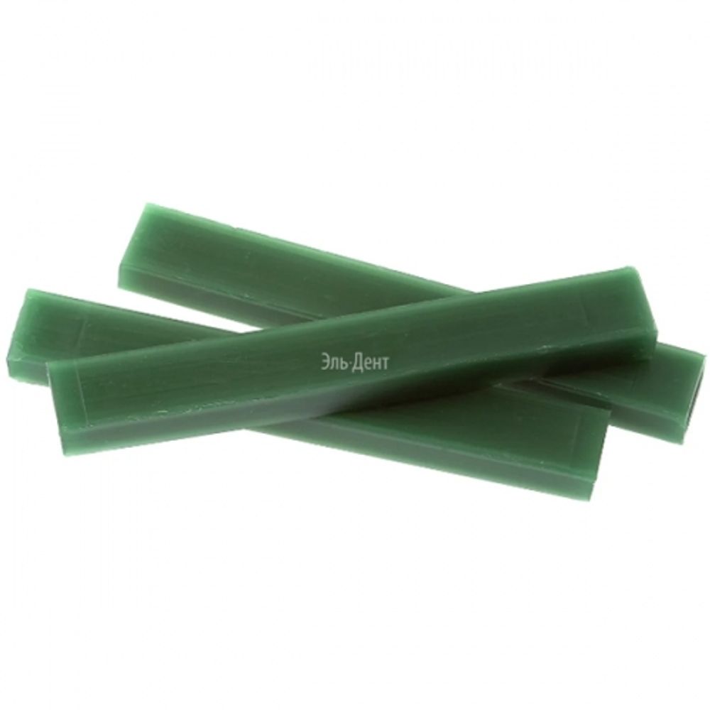 Воск погружной в брусках, зеленый, мягкий, 200 г, SCHULER-DENTAL