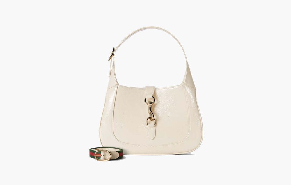 Сумка Gucci Jackie 1961 Small Patent Leather Shoulder Bag &quot;Beige&quot;