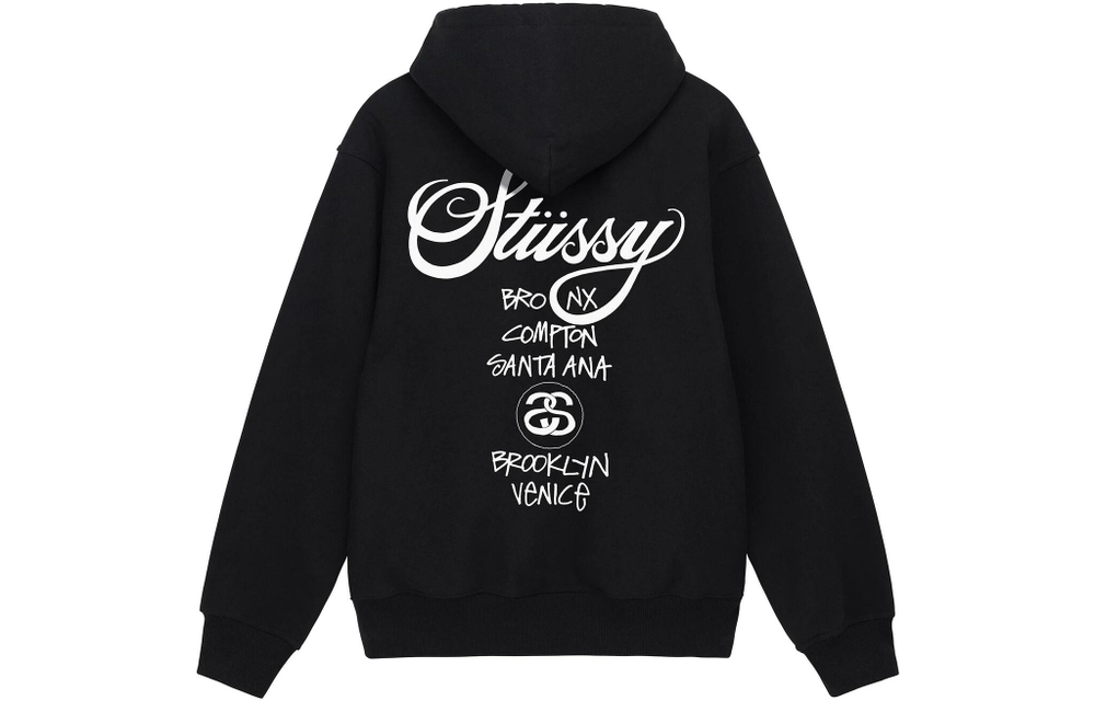 Худи Stussy Dsm World Tour Zip Hoodie, 3973714