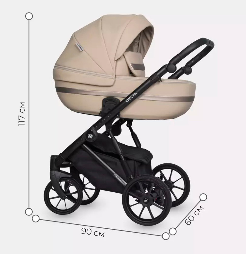 Детская коляска Riko Basic Delta Ecco 2 в 1 11 camel