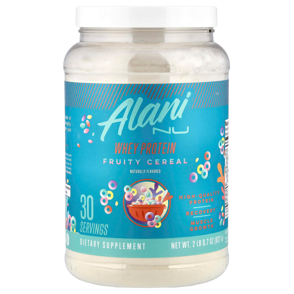 Alani Nu, сывороточный протеин, фруктовые хлопья, 927 г (2 фунта)