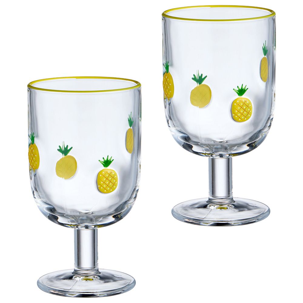 НАБОР БОКАЛОВ ДЛЯ ВИНА "FRUITY PINEAPPLE" ИЗ 2 ШТ. 350 МЛ