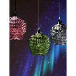 Светильник подвесной каскадный aurora, 65х18 см, сливовый/зеленый/серый