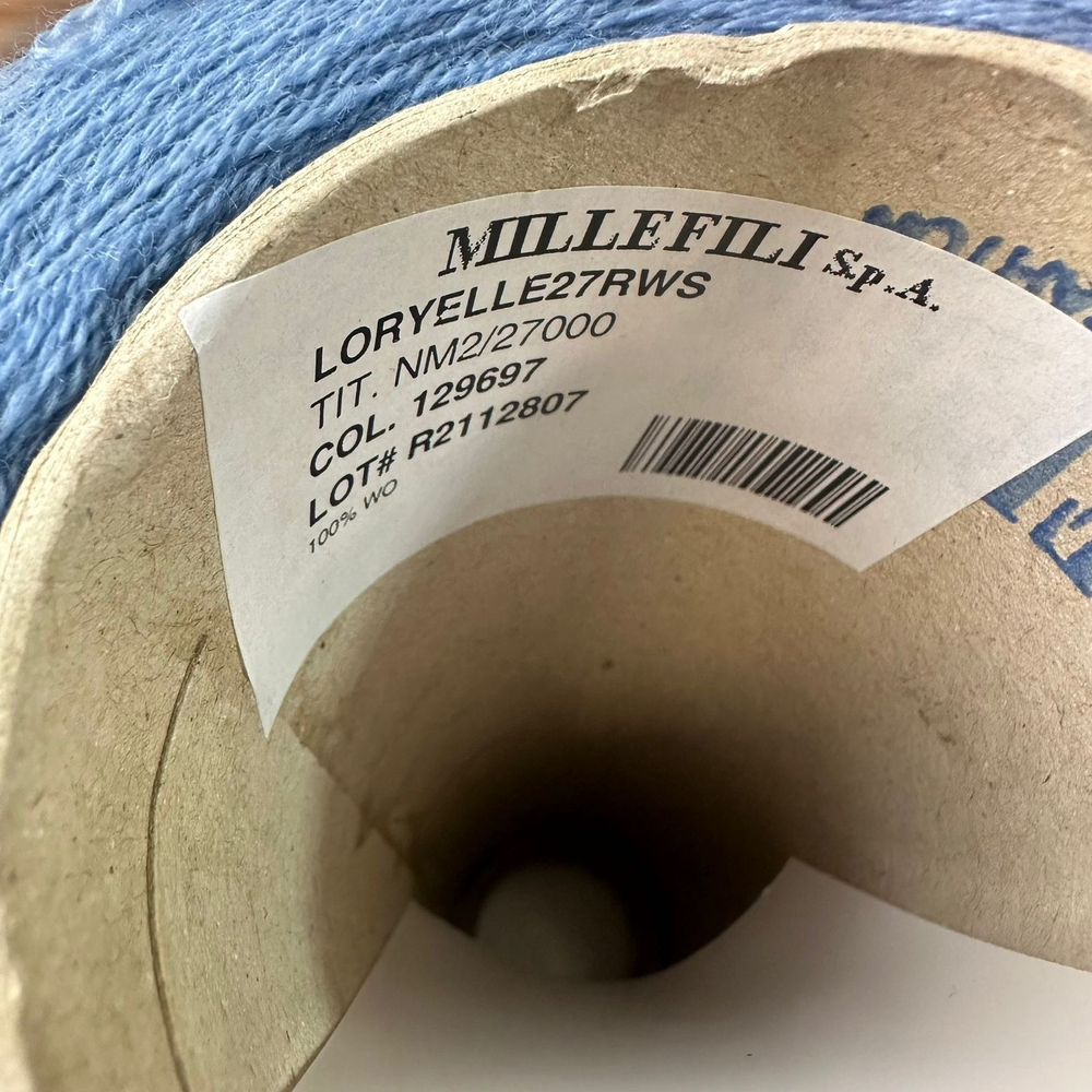 LORYELLE27RWS - Millefili s.p.a.; 100% меринос; 1350м/100гр, (2/27000); col. 129697, цвет: пыльно-голубой