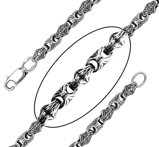 Литая цепь 4,5 мм. "Славянский орнамент"