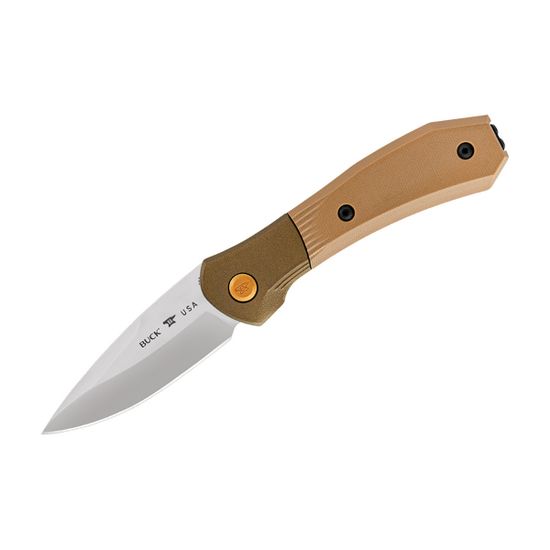 Складной нож BUCK 0591BRS Paradigm Shift Brown c клинком из стали CPM-S35VN, рукоять G10