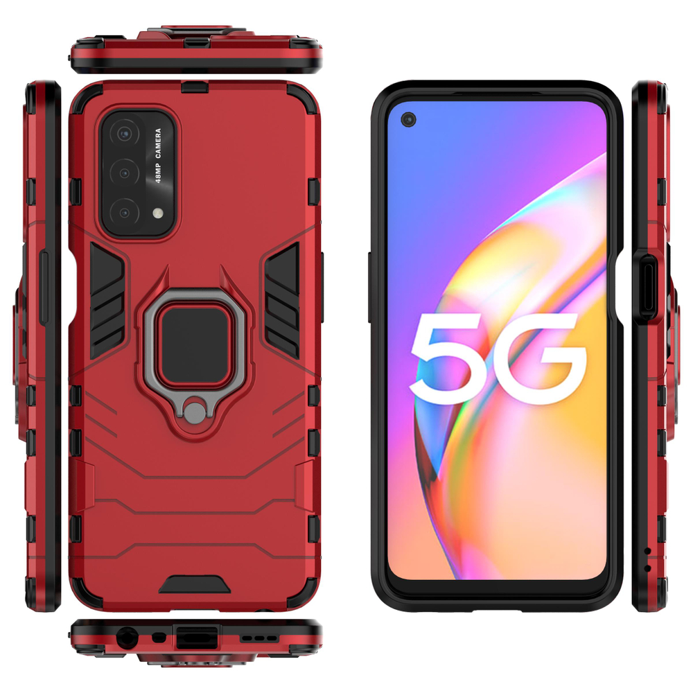 Противоударный чехол с кольцом Panther Case для OPPO A93 5G