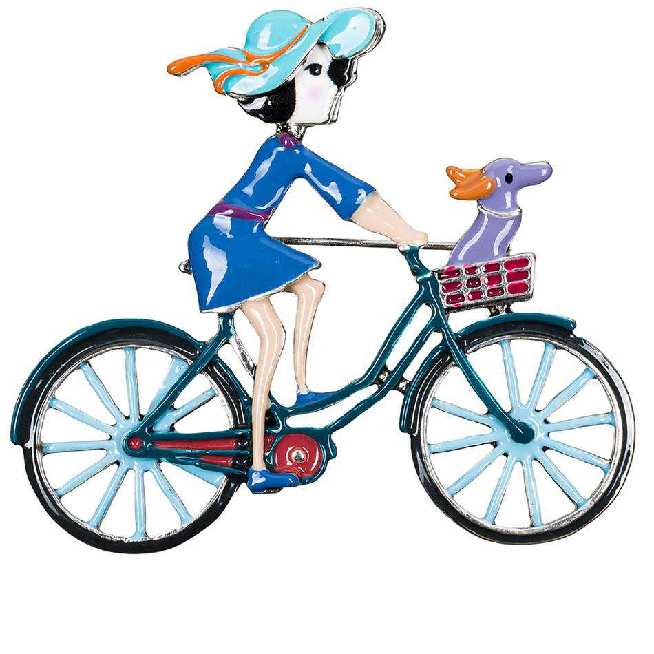 Брошь Shadore Велосипед XZ2294.21 BL/S