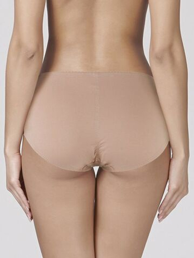 Высокие трусики с кружевной отделкой (Размер: XXXL) (Цвет: бежевый)