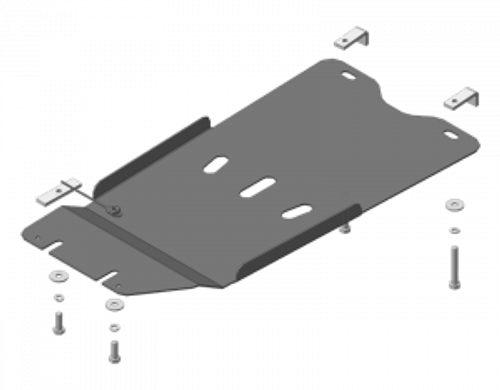 Защита стальная 3 мм КПП; РК Lexus GS350 AWD; 2005-2020 MOTODOR.15011