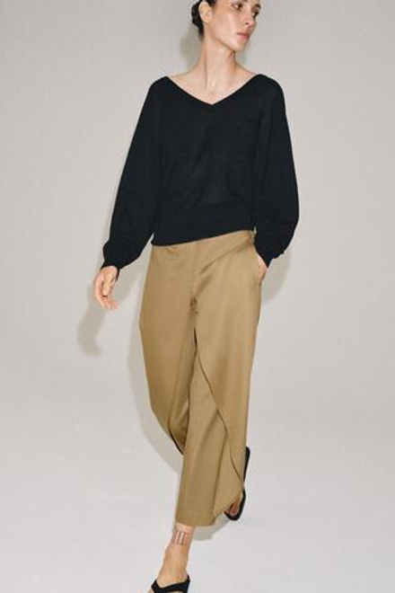 ZARA БРЮКИ С ЗАЩИПАМИ СПЕРЕДИ — ZW COLLECTION, РЫЖЕВАТО-КОРИЧНЕВЫЙ