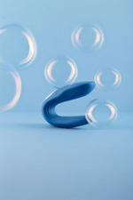 Многофункциональный стимулятор для пар Double Whale (Цвет: синий)