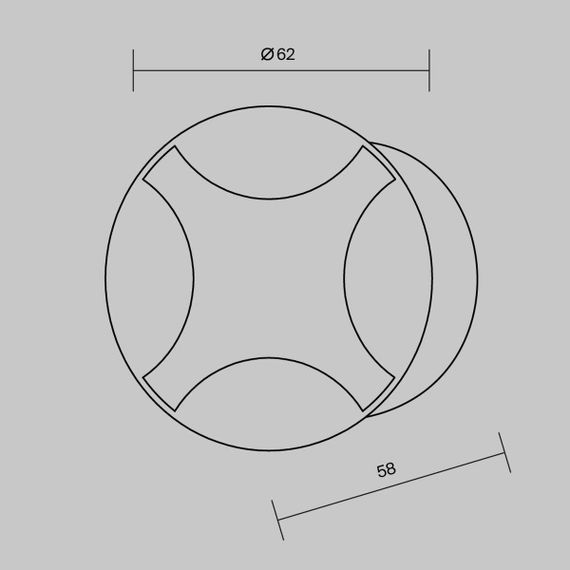 Встраиваемый светодиодный светильник Maytoni Biscotti O036-L3B3K