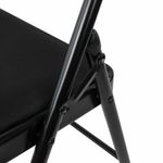 Стул складной BRABIX "Golf Plus CF-003 КОМФОРТ", чёрный каркас, чёрная ткань, 532889