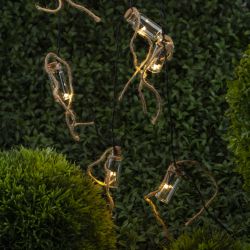 Садовая гирлянда ЭРА ERAGS08-05 на солнечной батарее теплый свет 10 LED 3,8 м | Садовые декоративные светильники